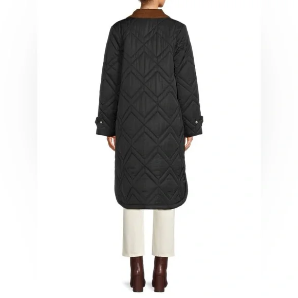 NWTs Barbour Bonnie Quilted Jacket. Black. Size 8 US (12 UK). - Picture 2 of 12